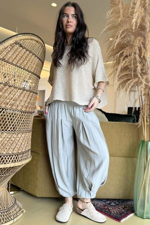 Basso Shirring Genie Pant Taupe /28=